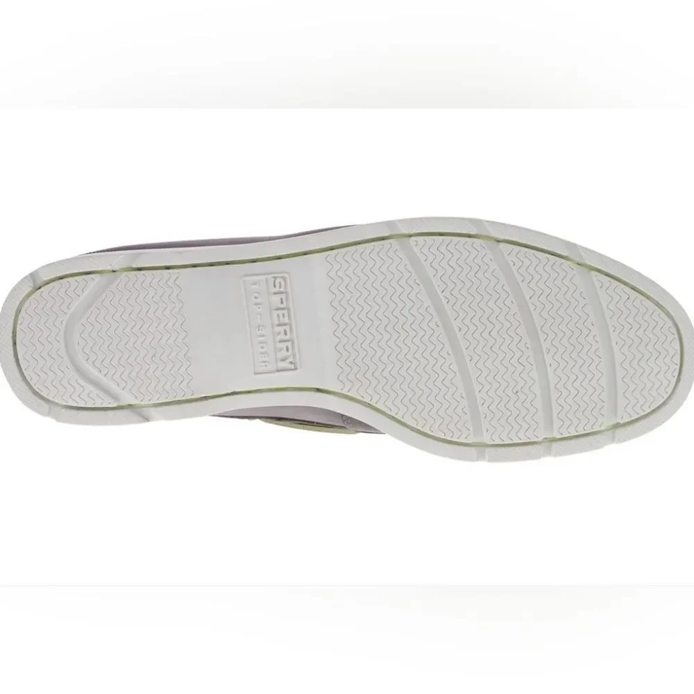 Sperry Men's Leeward Nautical Cross Lace Boat Shoe Size 8 in Grey NWT in packagi